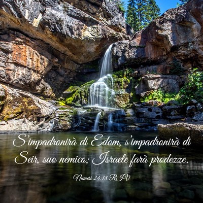 Picture 03 - Numeri 24:18 RIV - S’impadronirà di Edom, s’impadronirà di - Bible Verse Picture