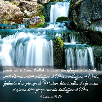 Picture 03 - Numeri 25:18 RIV - poiché essi vi hanno trattati da nemici con - Bible Verse Picture