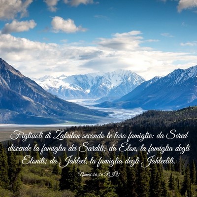 Picture 03 - Numeri 26:26 RIV - Figliuoli di Zabulon secondo le loro famiglie: da - Bible Verse Picture