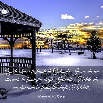 Picture 03 - Numeri 26:30 RIV - Questi sono i figliuoli di Galaad: Jezer, da cui - Bible Verse Picture