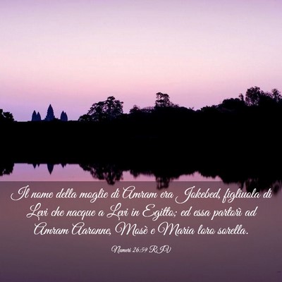 Picture 03 - Numeri 26:59 RIV - Il nome della moglie di Amram era Jokebed, - Bible Verse Picture