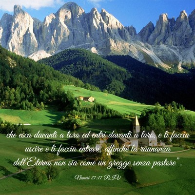 Picture 03 - Numeri 27:17 RIV - che esca davanti a loro ed entri davanti a loro, - Bible Verse Picture