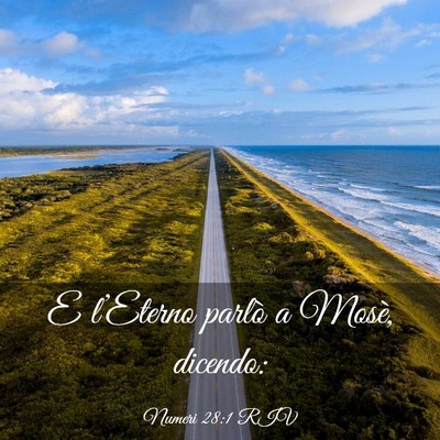 Picture 03 - Numeri 28:1 RIV - E l’Eterno parlò a Mosè, - Bible Verse Picture