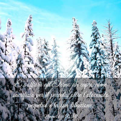 Picture 03 - Numeri 28:15 RIV - E s’offrirà all’Eterno un capro come - Bible Verse Picture