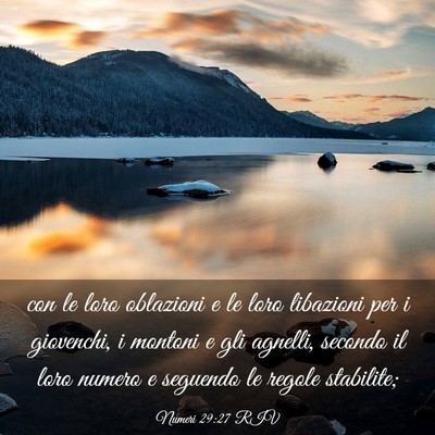 Picture 03 - Numeri 29:27 RIV - con le loro oblazioni e le loro libazioni per i - Bible Verse Picture