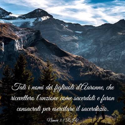 Picture 03 - Numeri 3:3 RIV - Tali i nomi dei figliuoli d’Aaronne, che - Bible Verse Picture