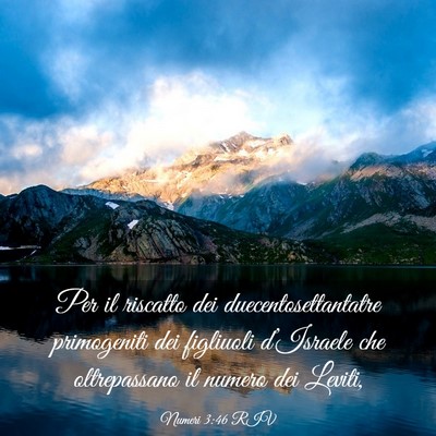 Picture 03 - Numeri 3:46 RIV - Per il riscatto dei duecentosettantatre - Bible Verse Picture