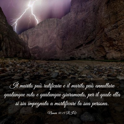 Picture 03 - Numeri 30:13 RIV - Il marito può ratificare e il marito può - Bible Verse Picture