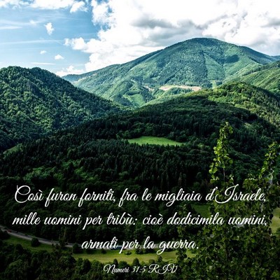 Picture 03 - Numeri 31:5 RIV - Così furon forniti, fra le migliaia d’Israele, - Bible Verse Picture