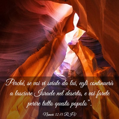 Picture 03 - Numeri 32:15 RIV - Perché, se voi vi sviate da lui, egli - Bible Verse Picture