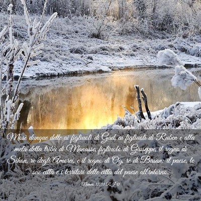 Picture 03 - Numeri 32:33 RIV - Mosè dunque dette ai figliuoli di Gad, ai - Bible Verse Picture