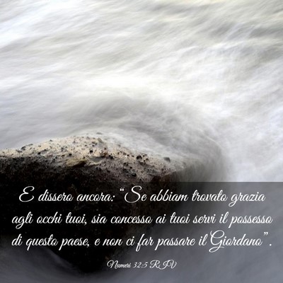 Picture 03 - Numeri 32:5 RIV - E dissero ancora: “Se abbiam trovato grazia - Bible Verse Picture