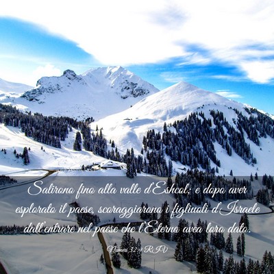Picture 03 - Numeri 32:9 RIV - Salirono fino alla valle d’Eshcol; e dopo aver - Bible Verse Picture