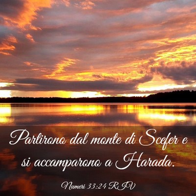 Picture 03 - Numeri 33:24 RIV - Partirono dal monte di Scefer e si accamparono a - Bible Verse Picture