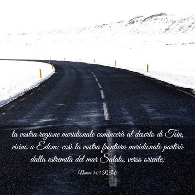 Picture 03 - Numeri 34:3 RIV - la vostra regione meridionale comincerà al - Bible Verse Picture