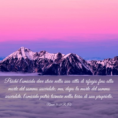 Picture 03 - Numeri 35:28 RIV - Poiché l’omicida deve stare nella sua città - Bible Verse Picture