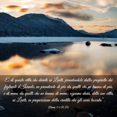 Picture 03 - Numeri 35:8 RIV - E di queste città che darete ai Leviti, - Bible Verse Picture