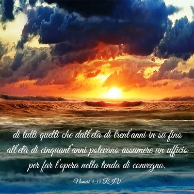 Picture 03 - Numeri 4:35 RIV - di tutti quelli che dall’età di trent’anni - Bible Verse Picture