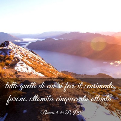 Picture 03 - Numeri 4:48 RIV - tutti quelli di cui si fece il censimento, furono - Bible Verse Picture