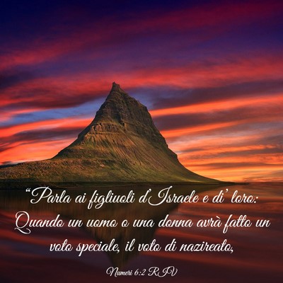 Picture 03 - Numeri 6:2 RIV - “Parla ai figliuoli d’Israele e di’ loro: - Bible Verse Picture