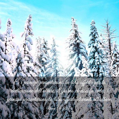 Picture 03 - Numeri 7:10 RIV - E i principi presentarono la loro offerta per la - Bible Verse Picture
