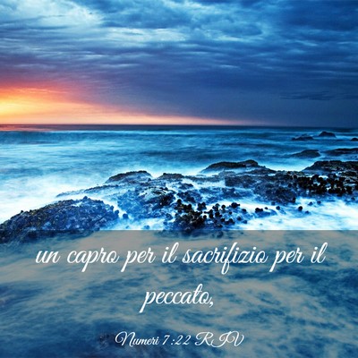 Picture 03 - Numeri 7:22 RIV - un capro per il sacrifizio per il - Bible Verse Picture