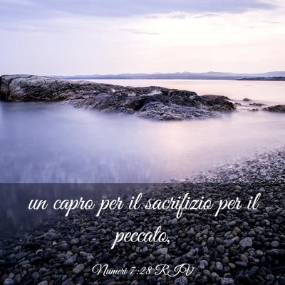 Picture 03 - Numeri 7:28 RIV - un capro per il sacrifizio per il - Bible Verse Picture
