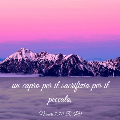 Picture 03 - Numeri 7:70 RIV - un capro per il sacrifizio per il - Bible Verse Picture