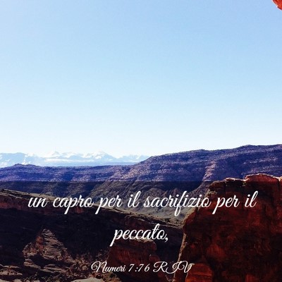Picture 03 - Numeri 7:76 RIV - un capro per il sacrifizio per il - Bible Verse Picture
