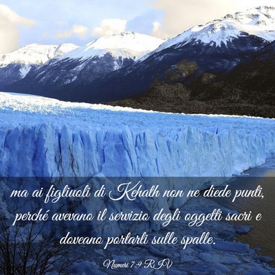 Picture 03 - Numeri 7:9 RIV - ma ai figliuoli di Kehath non ne diede punti, - Bible Verse Picture