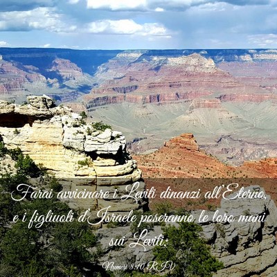 Picture 03 - Numeri 8:10 RIV - Farai avvicinare i Leviti dinanzi all’Eterno, e - Bible Verse Picture