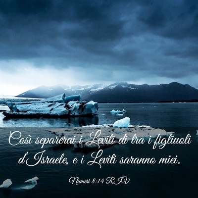 Picture 03 - Numeri 8:14 RIV - Così separerai i Leviti di tra i figliuoli - Bible Verse Picture