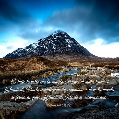 Picture 03 - Numeri 9:17 RIV - E tutte le volte che la nuvola s’alzava di - Bible Verse Picture
