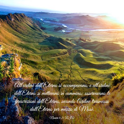 Picture 03 - Numeri 9:23 RIV - All’ordine dell’Eterno si accampavano, e - Bible Verse Picture