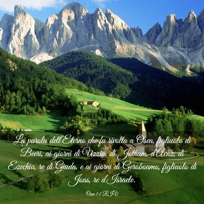 Picture 03 - Osea 1:1 RIV - La parola dell’Eterno che fu rivolta a Osea, - Bible Verse Picture