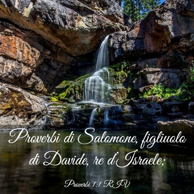 Picture 03 - Proverbi 1:1 RIV - Proverbi di Salomone, figliuolo di Davide, re - Bible Verse Picture
