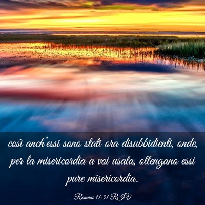 Picture 03 - Romani 11:31 RIV - così anch’essi sono stati ora disubbidienti, - Bible Verse Picture