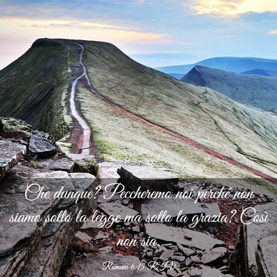 Picture 03 - Romani 6:15 RIV - Che dunque? Peccheremo noi perché non siamo - Bible Verse Picture