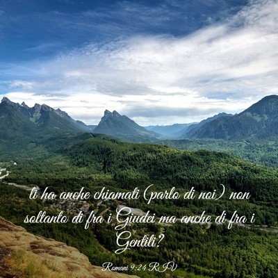 Picture 03 - Romani 9:24 RIV - li ha anche chiamati (parlo di noi) non soltanto - Bible Verse Picture