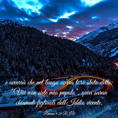 Picture 03 - Romani 9:26 RIV - e avverrà che nel luogo ov’era loro stato - Bible Verse Picture