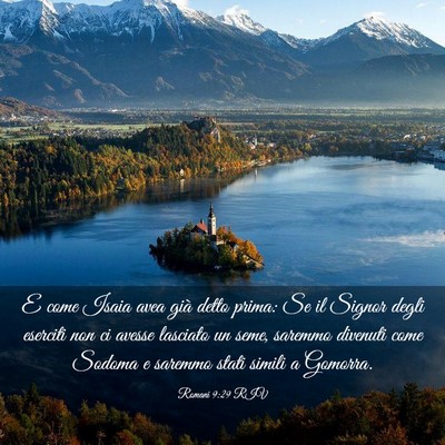 Picture 03 - Romani 9:29 RIV - E come Isaia avea già detto prima: Se il Signor - Bible Verse Picture