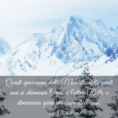 Picture 03 - Rut 1:4 RIV - Questi sposarono delle Moabite, delle quali una - Bible Verse Picture