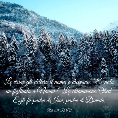 Picture 03 - Rut 4:17 RIV - Le vicine gli dettero il nome, e dicevano: - Bible Verse Picture
