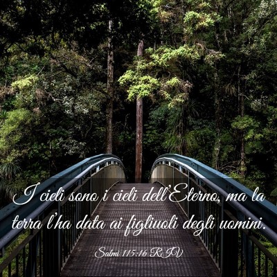 Picture 03 - Salmi 115:16 RIV - I cieli sono i cieli dell’Eterno, ma la terra - Bible Verse Picture