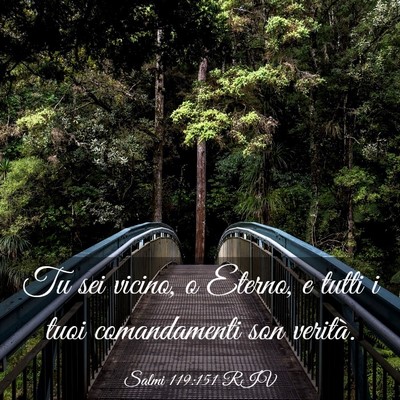 Picture 03 - Salmi 119:151 RIV - Tu sei vicino, o Eterno, e tutti i tuoi - Bible Verse Picture