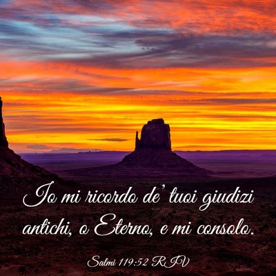 Picture 03 - Salmi 119:52 RIV - Io mi ricordo de’ tuoi giudizi antichi, o - Bible Verse Picture