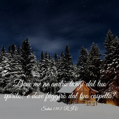 Picture 03 - Salmi 139:7 RIV - Dove me ne andrò lungi dal tuo spirito? e dove - Bible Verse Picture