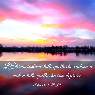 Picture 03 - Salmi 145:14 RIV - L’Eterno sostiene tutti quelli che cadono e - Bible Verse Picture