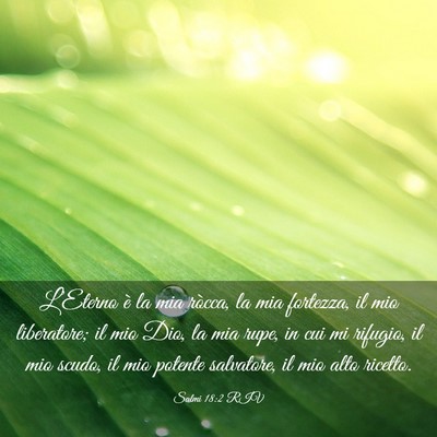 Picture 03 - Salmi 18:2 RIV - L’Eterno è la mia ròcca, la mia fortezza, il - Bible Verse Picture