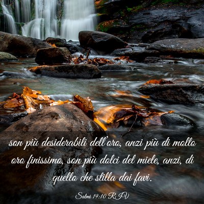 Picture 03 - Salmi 19:10 RIV - son più desiderabili dell’oro, anzi più di - Bible Verse Picture